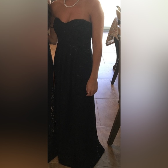 Bill Levkoff long black sequin dress - Picture 7 of 7